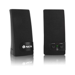 Altavoz ngs multimedia 2.0 rms 2w alimentacion usb con interruptor volumen color negro