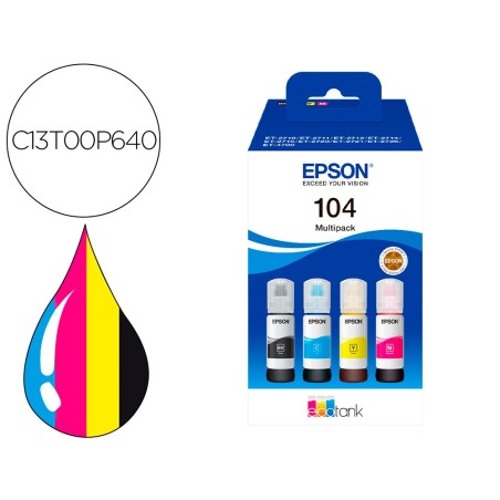 Ink-jet epson /104 4 clr multipack (bk / c / m / y)/ecotank et-2710 / et-2711 / et-2712 / et-2714 / et-2715