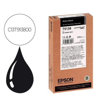 Ink-jet epson t9138 matte negro ink 200ml