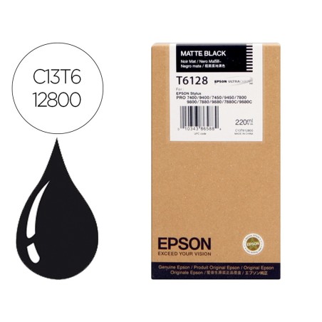 Ink-jet epson gf stylus photo 7450/9450/ 7400/9400/7880/ 9880/7800/9800 negro mate alta capacidad/