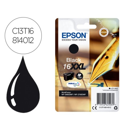 Ink-jet epson negro 16xxl workforce 2660dwf