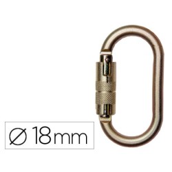 Mosqueton faru acero galvanizado automatico virola 18 mm resistencia 25 kn