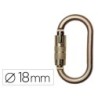 Mosqueton faru acero galvanizado automatico virola 18 mm resistencia 25 kn