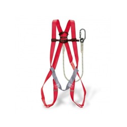 Conjunto anticaidas faru arnes p01  cuerda c170  2 mosquetones virola  bolsa porta arnes