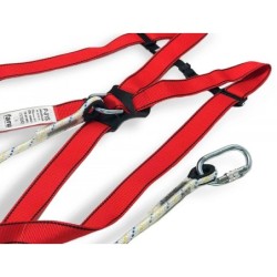 Conjunto anticaidas faru arnes p01  cuerda c170  2 mosquetones virola  bolsa porta arnes