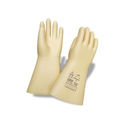 Guantes faru latex aislante proteccion electrica hasta 500 voltios clase 00 talla 9 color beige