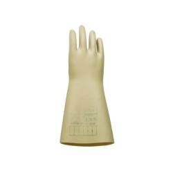 Guantes faru latex aislante proteccion electrica hasta 500 voltios clase 00 talla 9 color beige
