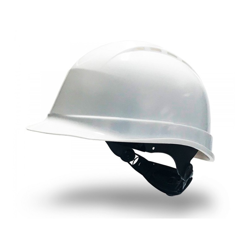 Casco faru polietileno ventilado 6 puntos fijacion ajuste ruleta color blanco Casco faru polietileno ventilado 6 puntos fijacion ajuste ruleta color blanco