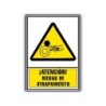 Pictograma archivo 2000 atencion riesgo de atrapamiento pvc amarillo luminiscente 210x297 mm