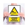 Pictograma archivo 2000 atencion riesgo de atrapamiento pvc amarillo luminiscente 210x297 mm