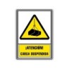 Pictograma archivo 2000 atencion carga suspendida pvc amarillo luminiscente 210x297 mm