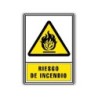 Pictograma archivo 2000 riesgo de incendio pvc amarillo luminiscente 210x297 mm
