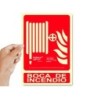 Pictograma archivo 2000 boca de incendio pvc rojo luminiscente 210x300 mm