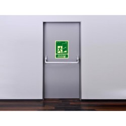 Pictograma archivo 2000 salida emergencia escalera sube derecha pvc verde luminiscente 224x300 mm