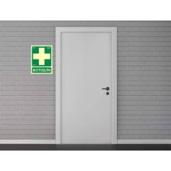 Pictograma archivo 2000 botiquin pvc verde luminiscente 224x300 mm