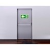 Pictograma archivo 2000 salida de emergencia izquierda pvc verde luminiscente 160x320 mm