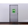 Pictograma archivo 2000 empujar barra para abrir puerta pvc verde luminiscente 224x300 mm