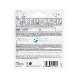 Clavo autoadhesivo tesa sujecion hasta 0,5 kg uso paredes pintadas removible blister de 2 unidades
