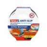 Cinta antideslizante adhesiva tesa uso interior / exterior color negro 5 mt x 25 mm