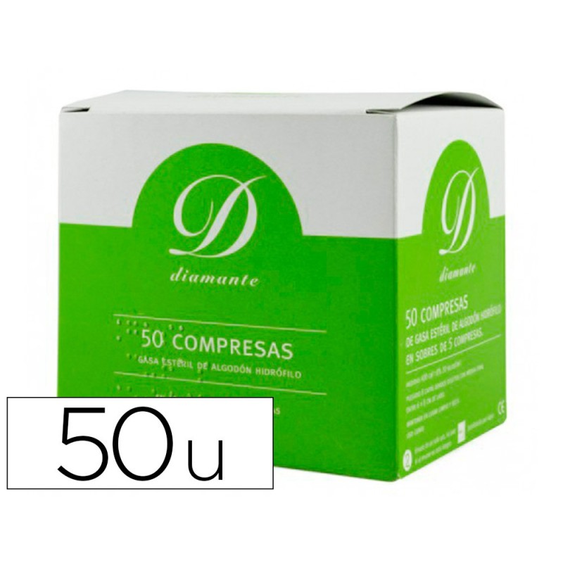 Gasa esteril algodon hidrofilo caja de 50 unidades Gasa esteril algodon hidrofilo caja de 50 unidades
