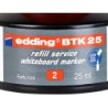 Tinta rotulador edding pizarra blanca btk-25 color rojo bote 25 ml