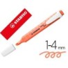 Rotulador stabilo fluorescente fino swing cool pastel coral meloso