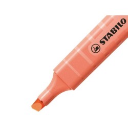 Rotulador stabilo fluorescente fino swing cool pastel coral meloso