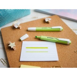 Rotulador stabilo fluorescente fino swing cool pastel chispa de lima