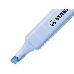 Rotulador stabilo fluorescente fino swing cool pastel azul nublado