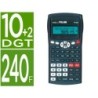 Calculadora milan cientifica m240 black 2 lineas 240 funciones 102 digitos color negra con tapa color gris