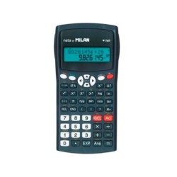 Calculadora milan cientifica m240 black 2 lineas 240 funciones 102 digitos color negra con tapa color gris