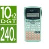 Calculadora milan cientifica m240 silver 2 lineas 240 funciones 102 digitos color verde turquesa con tapa color