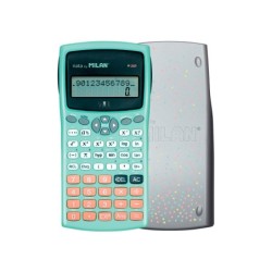 Calculadora milan cientifica m240 silver 2 lineas 240 funciones 102 digitos color verde turquesa con tapa color