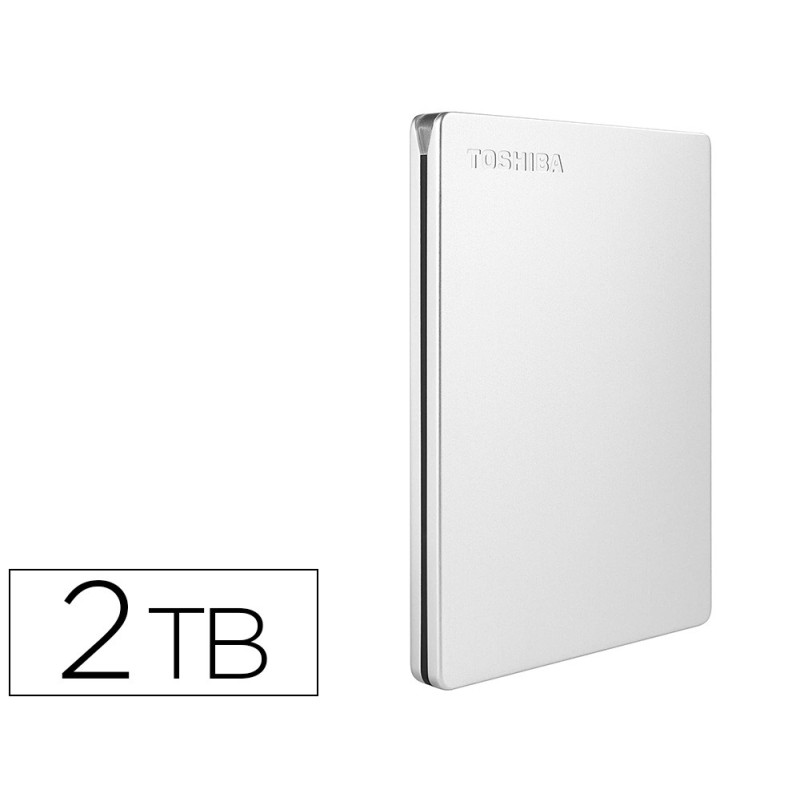 Disco duro externo toshiba canvio slim hdd 2,50\ 5.000 mbit/s usb 3.0 2 tb color blanco Disco duro externo toshiba canvio slim hdd 2,50\ 5.000 mbit/s usb 3.0 2 tb color blanco