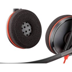 Auricular plantronics blackwire 3320 diadema cable usb-c/a con microfono cert. microsoft teams