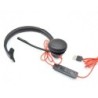Auricular plantronics blackwire 3310 diadema cable usb-c/a monoaural con microfo no y cert. microsoft teams