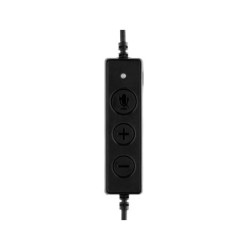 Auricular mediarange biaural diadema con microfono cable 2 mt