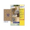 Etiqueta adhesiva avery kraft efecto carton redonda 60 mm removible para laser ink-jet caja de 300 unidades