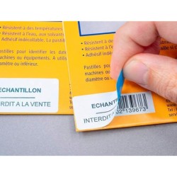 Etiqueta adhesiva cubriente avery permanente para impresora laser blanca 63,5x 38,1 mm caja de 525 unidades