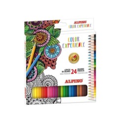 Set de dibujo alpino color experience 24 lapices de colores y libro de 120 mandalas