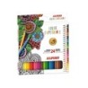 Set de dibujo alpino color experience 24 lapices de colores y libro de 120 mandalas
