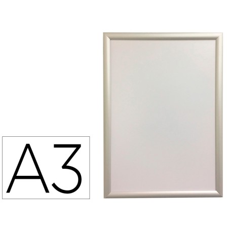 Marco porta anuncios q-connect din a3 marco de aluminio 32,7x45x1,2 cm