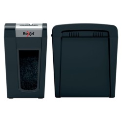 Destructora de documentos rexel secure mc6-sl eu capacidad 6 hojas grapas clips tarjetas y cd 18 l