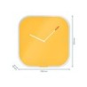 Reloj leitz cosy de pared silencioso cristal 30x30 cm amarillo