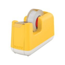 Portarrollo sobremesa leitz cosy plastico para cintas 33 mt color amarillo