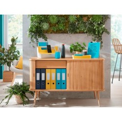 Bandeja sobremesa plastico leitz cosy set de 3 unidades gris 274x120x456 mm