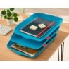 Bandeja sobremesa plastico leitz cosy set de 3 unidades azul 274x120x456 mm