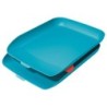 Bandeja sobremesa plastico leitz cosy set de 2 unidades azul 274x81x407 mm