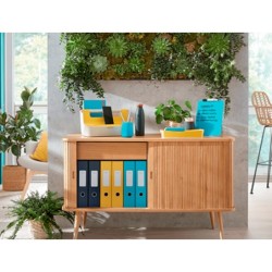 Bandeja sobremesa plastico leitz cosy set de 2 unidades amarillo 274x81x407 mm