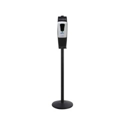 Dispensador para gel y jabon q-connect automatico sensor y soporte metalico 152 cm alto 13x11,5x27 cm 1000 ml blanco